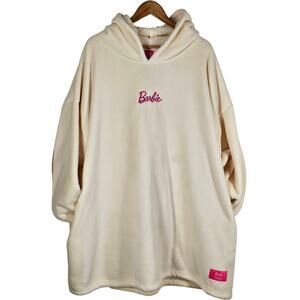 RARE BARBIE X TYPO COLAB SPECIAL EDITION HOODIE SNUGGIE - ONE-SIZE - NWT!